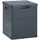 furnicato Garten-Aufbewahrungsbox 90 L 44,5 x 50 x 42,5 cm Anthrazit