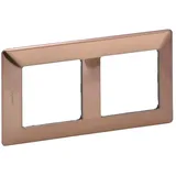 Legrand Abdeckrahmen 2-fach Kupfer