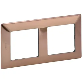 Legrand Abdeckrahmen 2-fach Kupfer