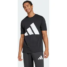 adidas Essentials Big Logo Kurzarm-T-Shirt Black / White L