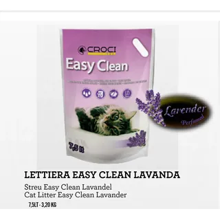 Katzenstreu - Silikatstreu Easy Clean 3,2kg / 7,5 L Lavendel