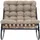 Mobili Rebecca Schaukelstuhl, Rebecca Mobili Safar 74x101x78 cm Stahl Polyester Hellbraun Modern - Braun, Metall, Wohnzimmer, Sessel, Schaukelstühle