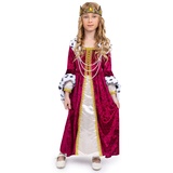 Dress Up America Queen-Kostüm für Mädchen – Kinder-Renaissance-Prinzessin-Kostüm – königliches Kleid und Krone-Set