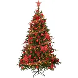 HOUSE OF SEASONS Baumdekoration bruchfest rot 100 Stück