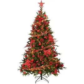 HOUSE OF SEASONS Baumdekoration bruchfest rot 100 Stück