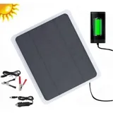 20w 12v Solar-autoladegerät, Solarpanel-ladegerät Mit Clip-adapter Für Auto, Boot, Fahrzeug, Motorrad Und Wohnmobil.
