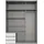 möbel-direkt.de Schwebetürenschrank Emden 135 x 198 x 65 cm Weiß