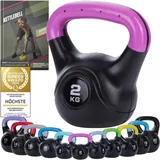 Body & Mind® Kettlebell Kugelhantel 2-20 kg - Workout Gewicht-Hantel für Kraft-Training - Profi Fitness Schwunghantel aus Kunststoff (a - 2 kg)