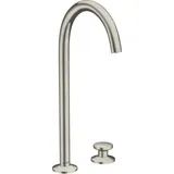 Hansgrohe Axor One 2-Loch Waschtischmischer Edelstahl Optic
