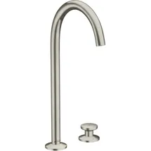 Hansgrohe Axor One 2-Loch Waschtischmischer Edelstahl Optic