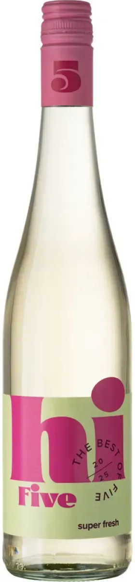 HI FIVE super fresh Cuvée Bio/Vegan Weißwein halbtrocken 0,75 l | 2025