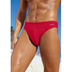 Badehose H.I.S, Herren, Gr. 7, N-Gr, rot, Polyamid, unifarben, Badehosen, in klassischer Form