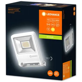 LEDVANCE Außenstrahler Aluminium 151,0 mm x 129,0 mm x 31,0 mm inkl. Bewegungsmelder weiß
