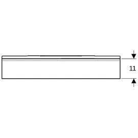 Geberit Wandablage 67,5x5,5x13cm, weiß/pulverbeschichtet, m