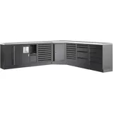 Kraftwerk, Werkstattschrank, MOBILIO BLK Kombi Edelstahl (291.40 cm, 91 cm)