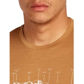 Icebreaker Merino 150 Tech Lite The Peaks Kurzarm-t-shirt - Trail - 2XL