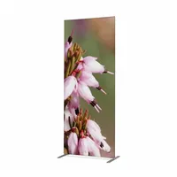 Showdown Displays Showdown Raumteiler 100x200cm Pinke Blume Erica