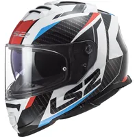 LS2 FF800 Storm II Racer Integralhelm - Schwarz/Weiß/Rot/Blau -