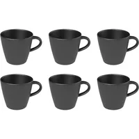 Villeroy & Boch Manufacture Rock Kaffeetasse 0,15 l Schwarz 6 St.