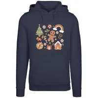 F4NT4STIC Christmas Vibes Cozy Cute Winter in marineblau | Gr.: S