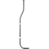 ASW Spülkastenrohr mit losem Bogen 65mm gekröpft, Kunststoff weiss