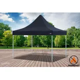 Faltpavillon Faltzelt Pavillon 3x3 FR Schwarz Gartenzelt Klappzelt Wasserdicht