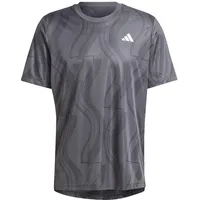 Adidas Herren Club Tennis Graphic Tee T-Shirt, Carbon/Black, S