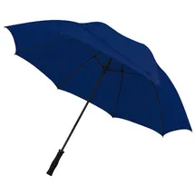 MacMa Großer Regenschirm / mit angenehmem Softgriff / Farbe: dunkelblau - Groß