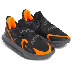 UNDER ARMOUR FLOW FUTR X 4 UAA Basketballschuhe 001 - black/castlerock/blaze orange 44