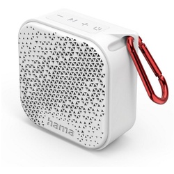 Hama Mini-Bluetooth-Lautsprecher (wasserdicht IP67, 3,5W, mobil, Karabiner) Bluetooth-Lautsprecher (3,5 W) weiß OTTO