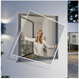 WINDHAGER Insektenschutz-Fensterrahmen Flexi Fit 130 x 150 cm Weiß