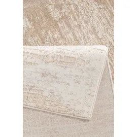 OTTO home Teppich OTTO HOME "Ariano, dezenter Glanz mit Hoch-Tief-Struktur" Gr. 1, beige, B:60cm H:12mm L:90cm, Kunstfaser, Teppiche, Teppich, Vintage Design, Schrumpf Carving-Effekt, Wohnzimmer, Schlafzimmer