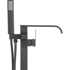 Beliani NIAGARA Wannenarmatur Messing Schwarz Matt