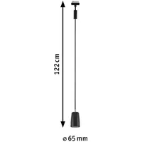 Paulmann URail Pendelleuchte Cover schwarz matt 6,5 x 122