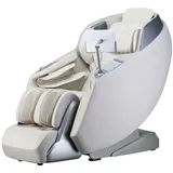 Home Deluxe Massagesessel ALVINA Premium Webstoff 76,7 x 157 x 116 cm Beige mit Wärmefunktion