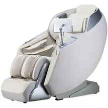 Home Deluxe Massagesessel ALVINA Premium Webstoff 76,7 x 157 x 116 cm Beige mit Wärmefunktion
