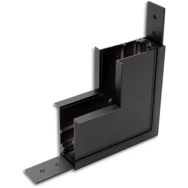 ISOLED Track48 Eckschiene 90° vertikal für Einbauschiene, schwarz, nicht stromführend