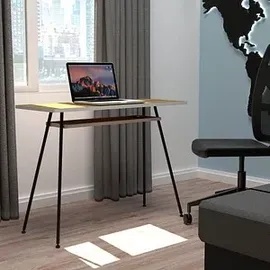 Paperflow Schreibtisch easyHome LV1 Walnuss / Schwarz