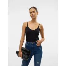 Vero Moda Damen, Top VMMAXI My Soft V Singlet NOOS, Gr. L, schwarz, - L
