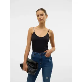 Vero Moda Damen, Top VMMAXI My Soft V Singlet NOOS, Gr. L, schwarz, - L