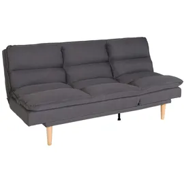 Mendler Schlafsofa HWC-M79, Gästebett Schlafcouch Couch Sofa, Schlaffunktion Liegefläche 180x110cm ~ Stoff/Textil dunkelgrau