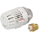 HEIMEIER Thermostat-Nachrüst-Set 3500-12.800 weiß, mit Thermostat-Oberteil/-Kopf K, für DN 15