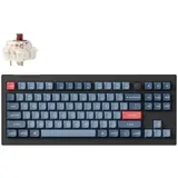 Keychron V3 Max QMK/VIA Wireless Mechanische Tastatur, 2.4 GHz/Bluetooth/USB-C 3-Mode RGB, Programmierbare Makros, Hot-Swap PBT Tastenkappen für Mac Windows Gateron Jupiter Brown