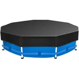 Sekey Poolabdeckung Rund schwarz 457 cm