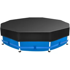 Sekey Poolabdeckung Rund schwarz 457 cm