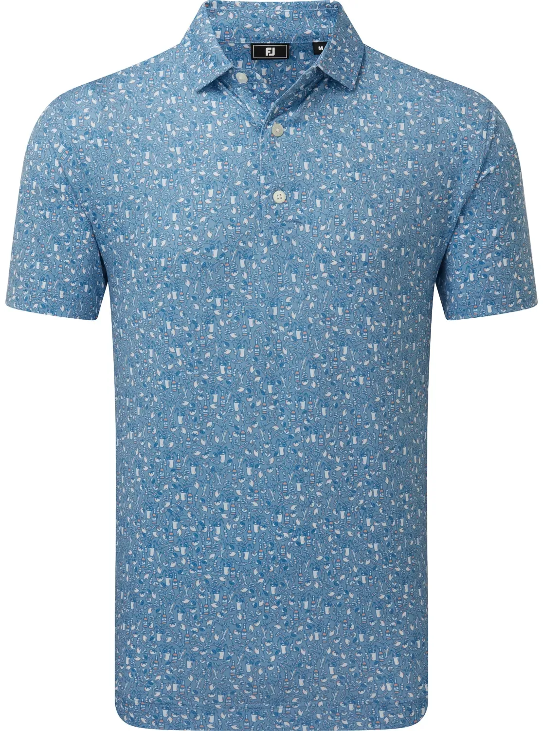 FootJoy Polo Bloody Mary Lisle, blaugrau/weiss