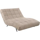 Mid.you Relaxliege Serio, Creme, Metall, 2-Sitzer, 118x83x168 cm, Wohnzimmer, Sessel, Relaxliegen