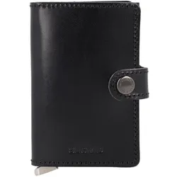 Secrid Miniwallet Kreditkartenetui RFID Schutz Leder 6.5 cm black