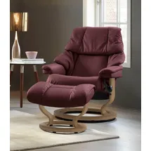 Stressless Stressless® Relaxsessel Reno, mit Classic Base, Größe S, M & L, Gestell Eiche rot 79 cm x 108 cm x 75 cm
