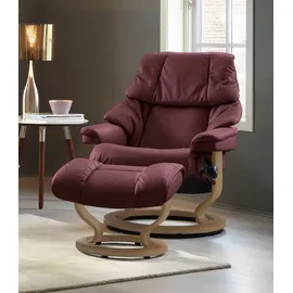 Stressless Stressless® Relaxsessel Reno, mit Classic Base, Größe S, M & L, Gestell Eiche rot 79 cm x 108 cm x 75 cm